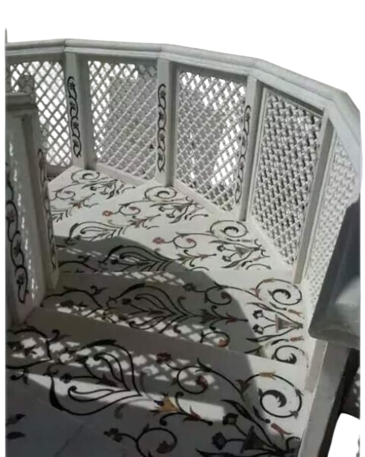 Marble Stair Carving Jali