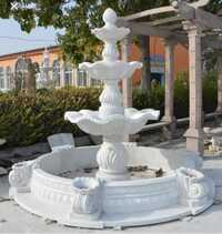 White Marble Water Fountain