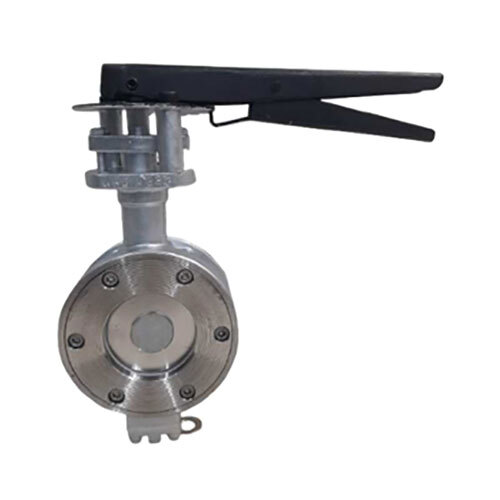Ss 316 - Ss 304 Lever Operated Butterfly Valve - Color: Silver