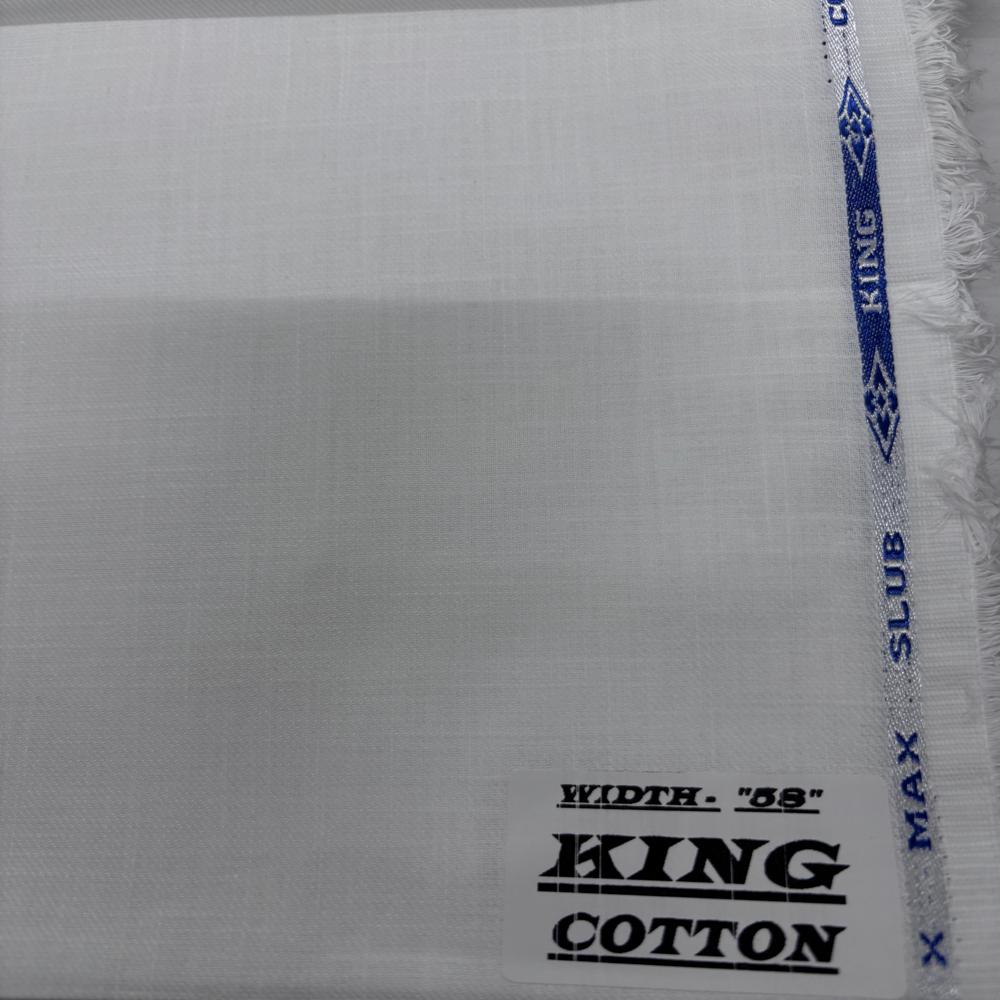Cotton Slub Fabric - Color: White