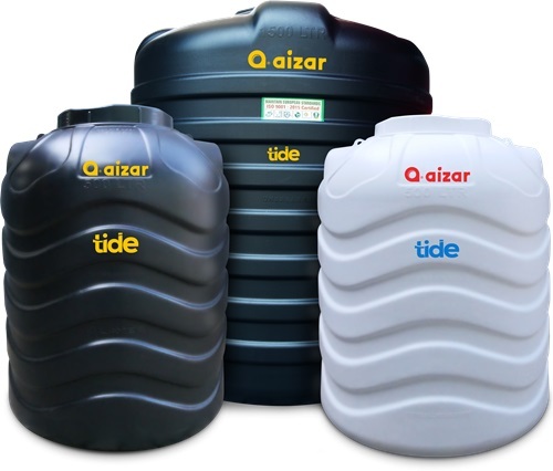 Hdpe Aizar Prime Water Tank - Color: White And Blue