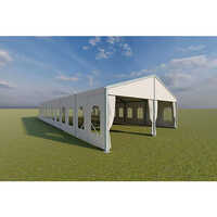 Aluminium German Hangar Tent - Color: White