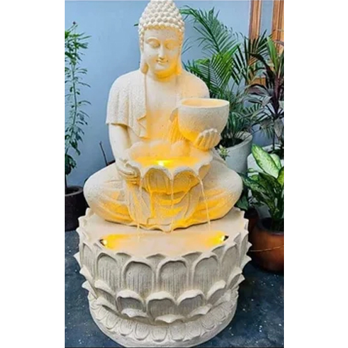 Fiber Buddha Statue - Features: Durable