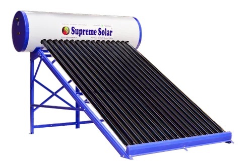200 Lpd Supreme Etc Solar Water Heater - Color: Blue & White