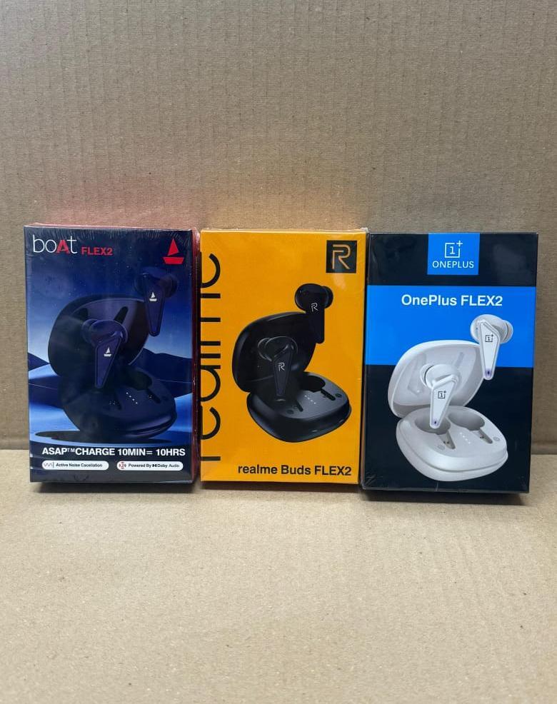 New Flex-2 Buds - Durable ABS Material, Wireless Connectivity | Bulk Order Only, Cash On Delivery Available, Wholesale Mobile Accessories