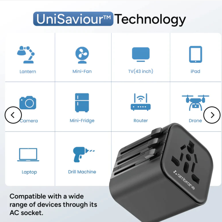 Ata-03 2500w International Travel Socket - Features: Easy To Use