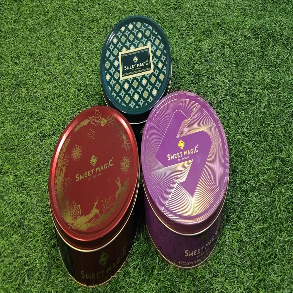 Cake Tin Containers - Color: Multicolor