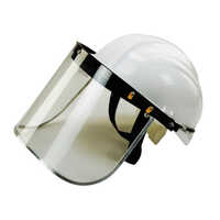 Plain Clear Polycarbonate Shield Carrier - Color: White