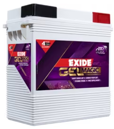 Exide Gelmagic Inverter Battery [Fgm0-Gelmagic 1500] - Battery Capacity: <150Ah