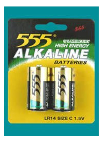 Cotton Mist Alkaline Batteries Batt C - Features: Low Maintenance