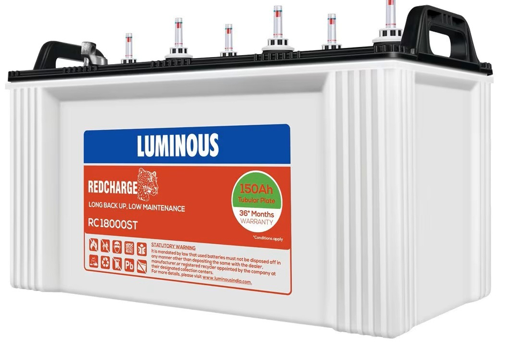 Luminous Rc18000st Lead Acid Storage Battery (150 Mah) - Color: White