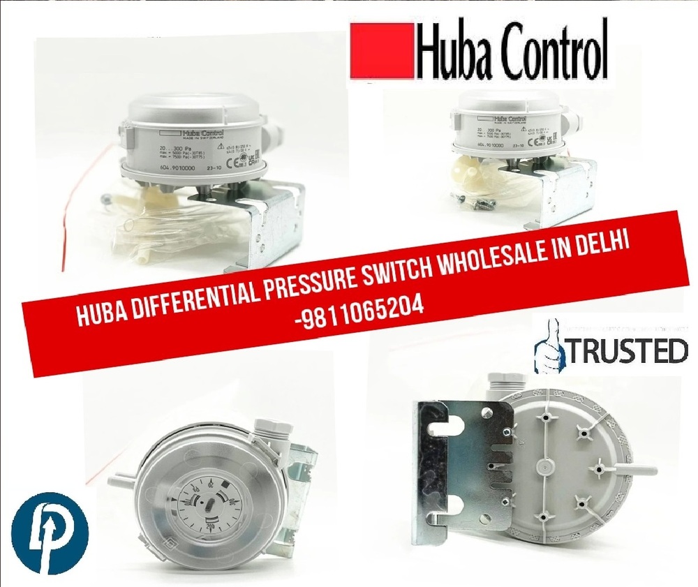 HUBA CONTROL 604.950000 DIFFERENTIAL PRESSURE SWITCH 1000-5000 Pascal