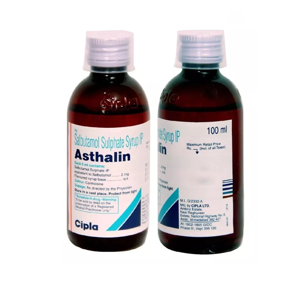 Asthalin Salbutamol (2mg/100ml) Syrup