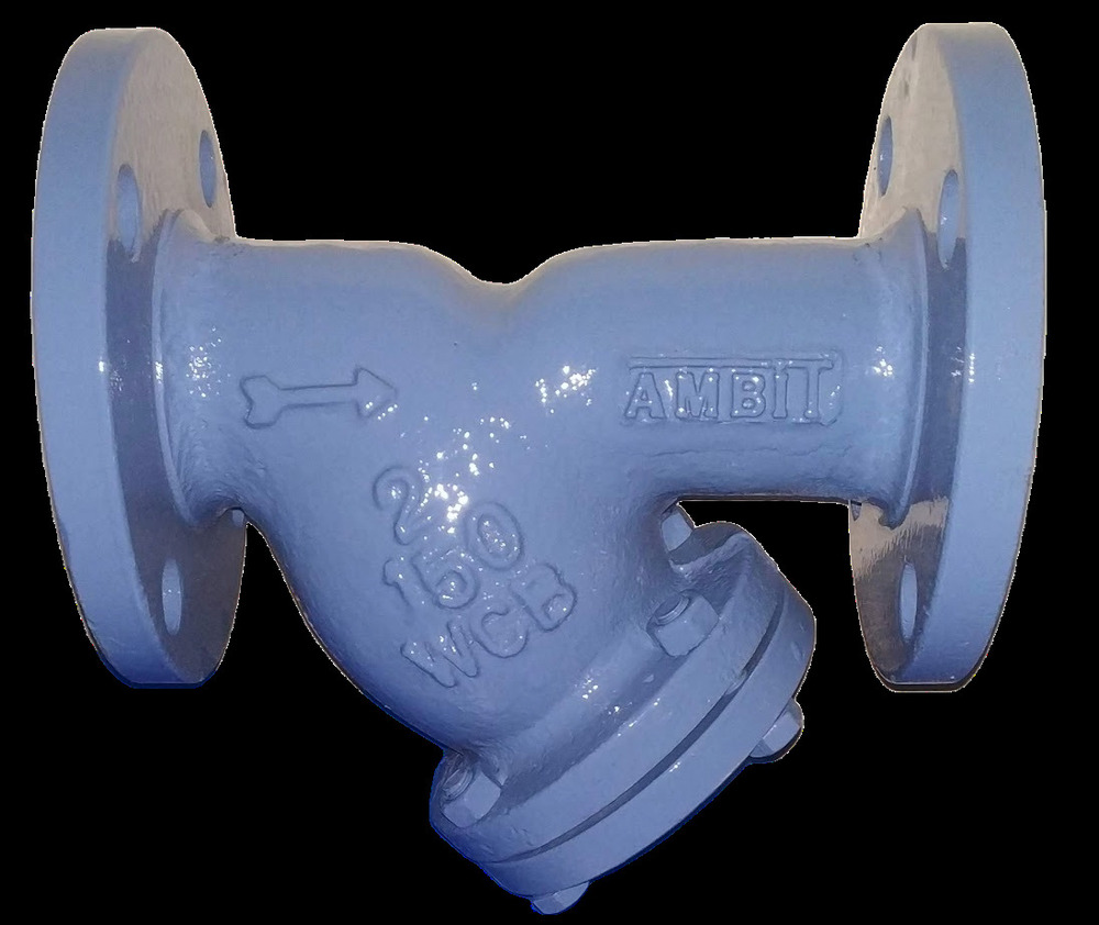 Cast Steel Y Type Strainer Flange End - Coating Type: Powder Coating