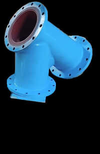 Fabricated Y Strainer Flange End - Color: Blue