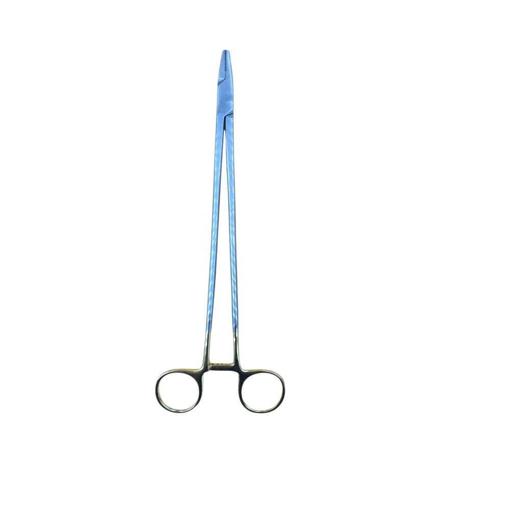 TC Needle Holder 12 Inch - Stainless Steel, Silver Color | Manual Operation, Polished Finish, Tungsten Carbide Grip for Surgical Precision