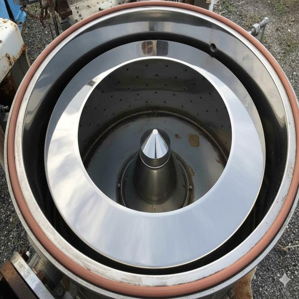 Novel GMP HALAR Coated High Capacity Top Discharge Basket Centrifuge