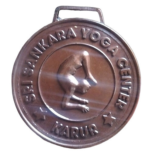 Yoga Medal - High-Quality Zinc, 3 Inches Diameter, Various Colors | Strong 25mm Lanyard, Durable 80g Weight, Smooth Finishing, Sports Theme