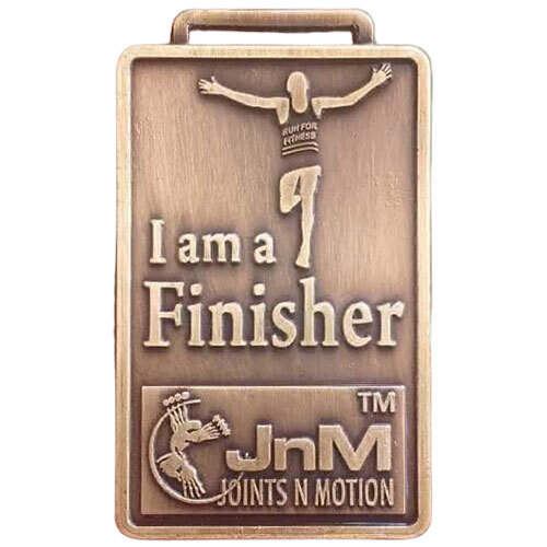 Rectangular Medal - Zinc Alloy, 4.2 Inches, Gold/Silver/Bronze | Smooth Finish, Antique Imitation Style, 120g Weight, Comfortable 35mm Lanyard