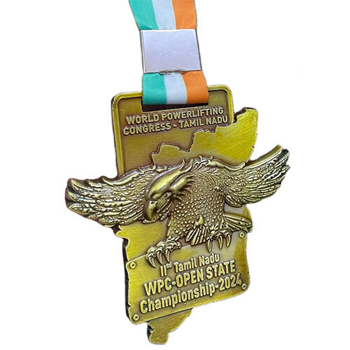 Egle Medal With 3D Embossing - 4 Inch Zinc Alloy, 120g Weight, Available in Gold, Silver, Bronze | Smooth Finish, Customizable Sports Themes, 35mm Lanyard