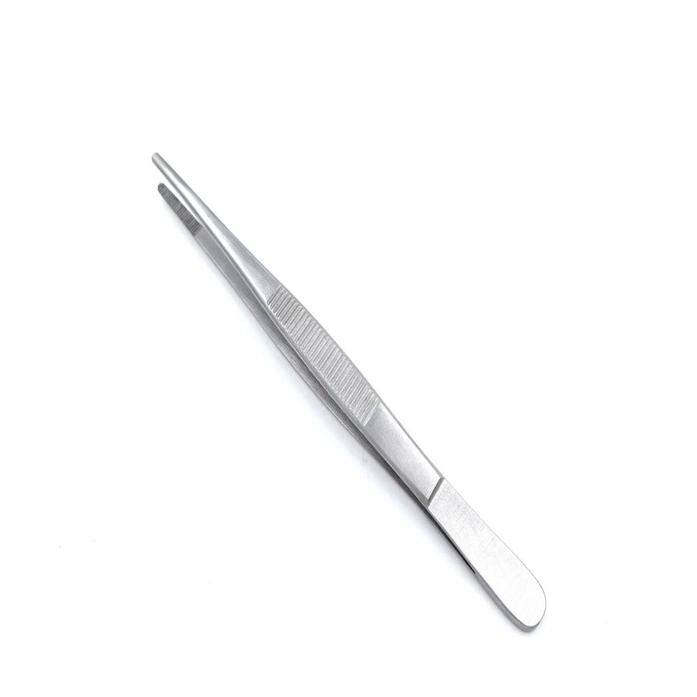 DISSECTING FORCEPS PLAIN 6 INCH - Stainless Steel, 6 Inches Long, Silver Finish | Smooth Jaws for Gentle Tissue Handling, Ergonomic Textured Grip