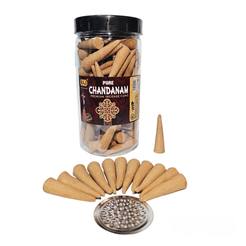 Pure Chandanam Cone 200G - Burning Time: 30 Minutes