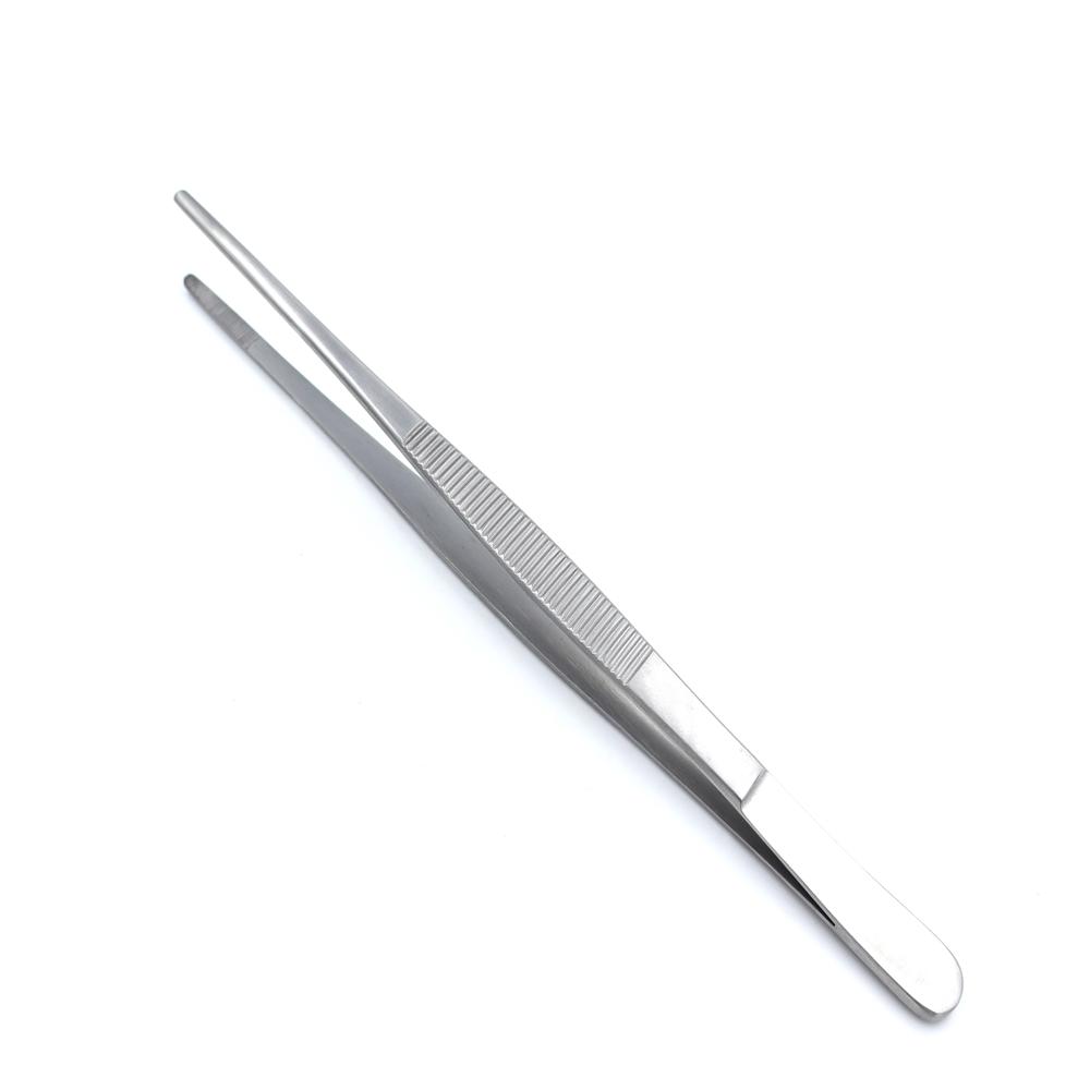 DISSECTING FORCEPS PLAIN 8 INCH - Stainless Steel, 8 inches, Polished Silver Finish | Lightweight, Corrosion-Resistant, Autoclavable