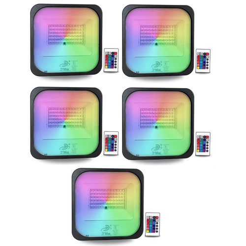Led Flood Light 50 Watt Rgb - Aluminum Die-cast, 220x190x45mm, 16 Colors, Ip66 Waterproof, Remote & Dmx512 Control