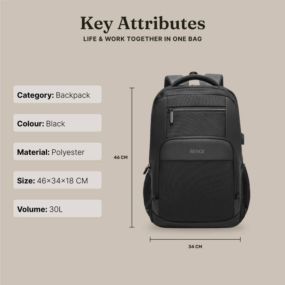 BENGE OFFICE LAPTOP BACKPACK