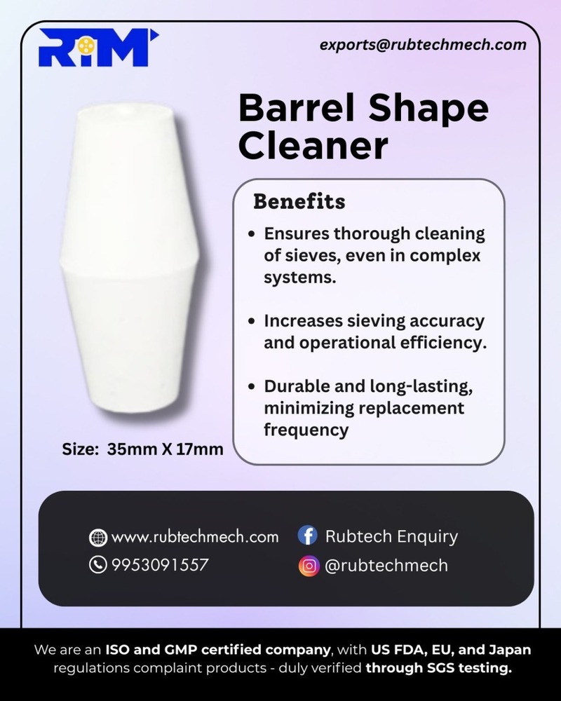 Drum Shape Sieve Cleaning Rubber Ball