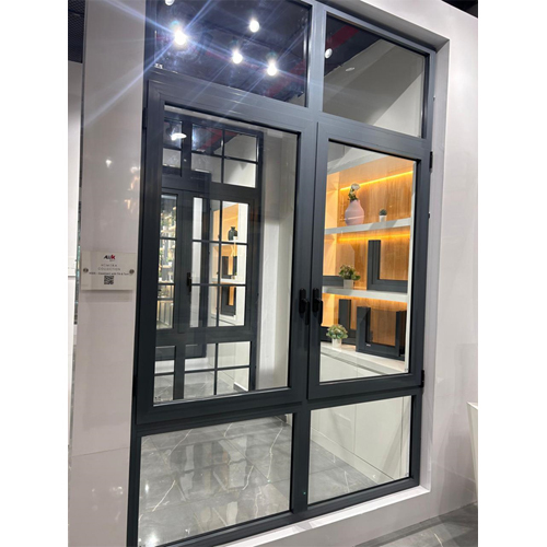 Aluminium Window Top And Bottom Fix + Double Openable Casement Window - Application: Interior