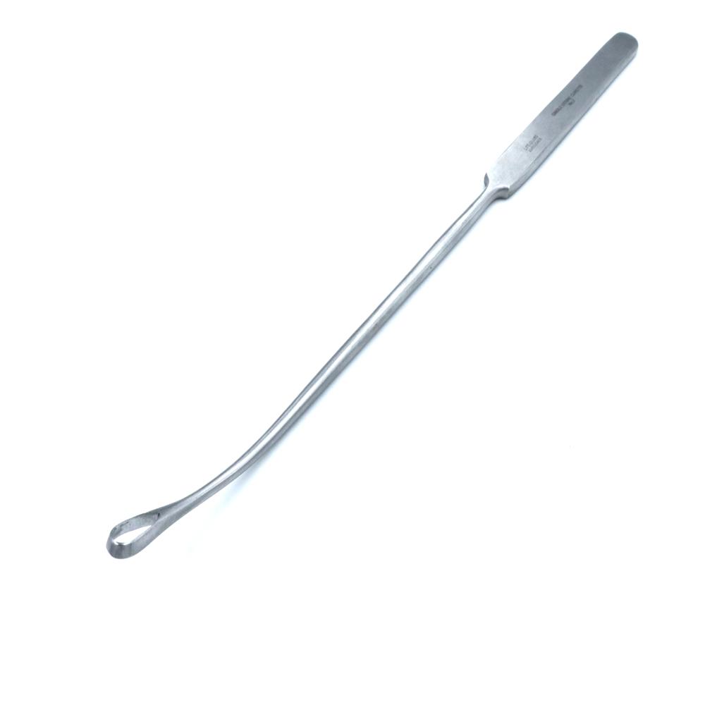 Single Curette No. 2 - Stainless Steel, 3.6 Mm Working Tip , Silver Polished Finish, Ergonomic Handle, Portable, Manual Operation