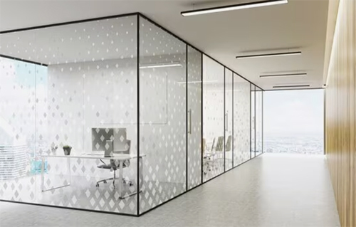 Frameless Printed Glass Partition - Color: Customized