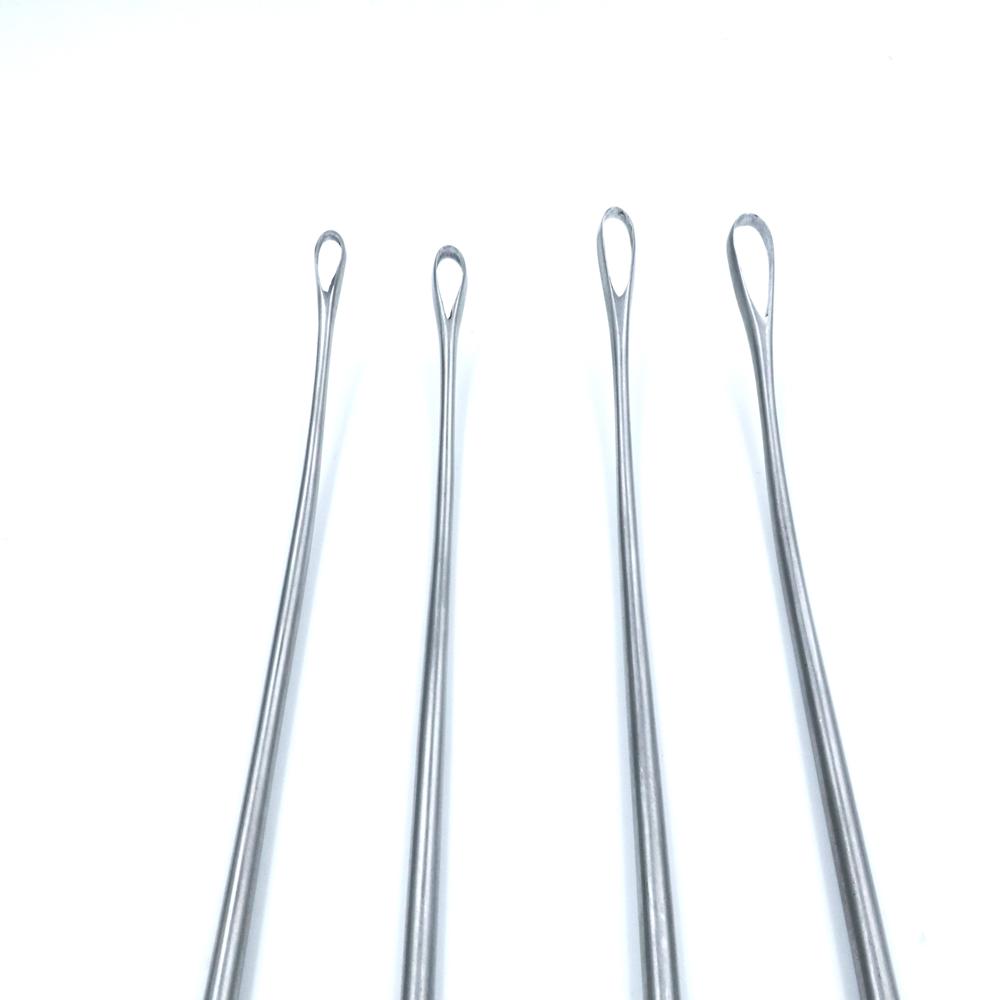 Single Curette Set No. 0, 1, 2, 3 - Stainless Steel, Standard Size, Silver | Manual Operation, Ergonomic Handles, Polished Finish, Autoclavable