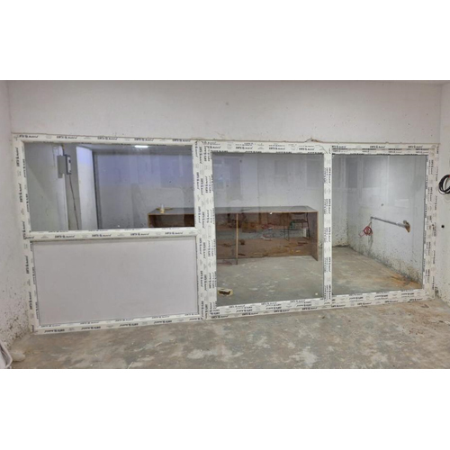 Upvc Fixed Partition + Sliding Windoiw - Color: White