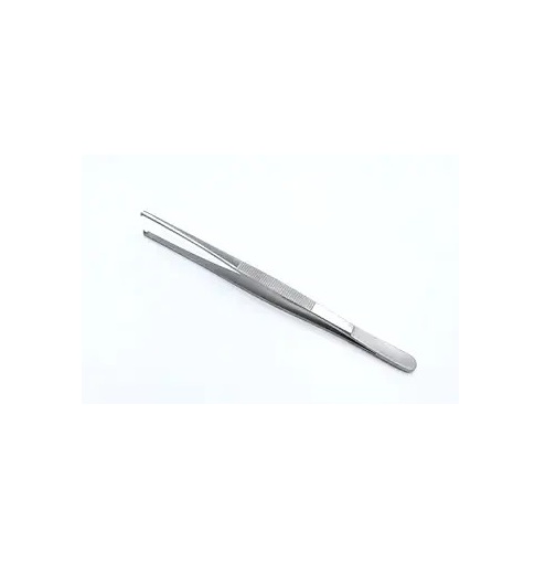 Dissecting Forcep Tooth 8 Inch - Stainless Steel, 8 Inches Long, Silver Color | Toothed Design, Autoclavable, Textured Grip For Control