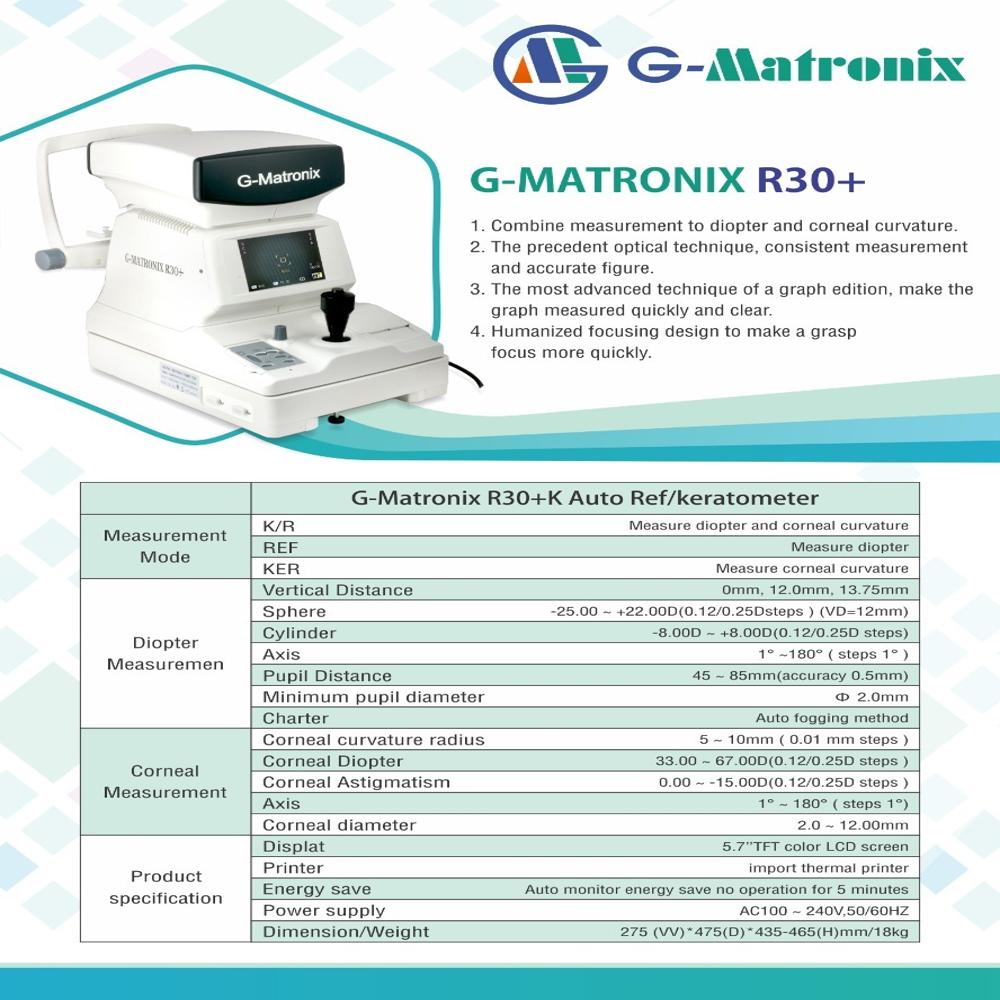 G-matronix Auto Refractometer R30 Plus - Color: White