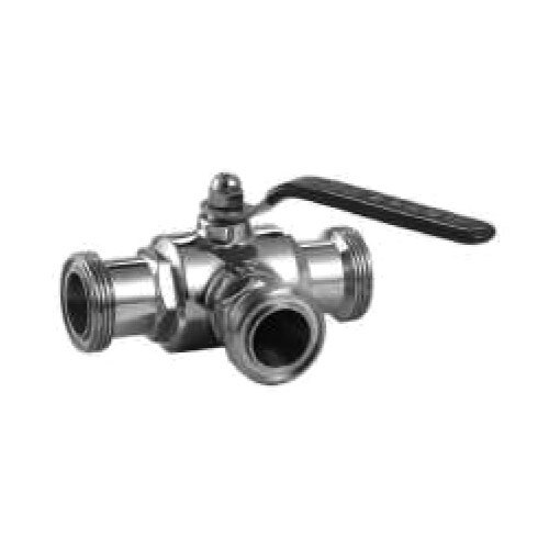 Three Way Threading Ball Valve With SMS Union