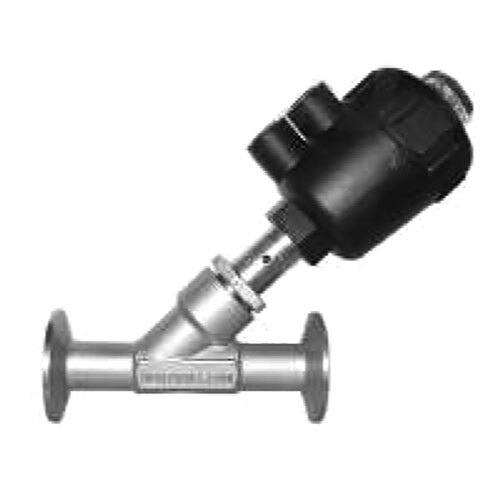 2 Way Pneumatic Angle Seat Valve TC End