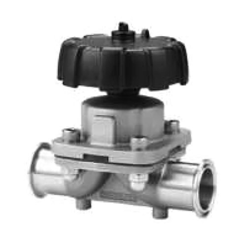 TC End Diaphragm Valve Black Handle