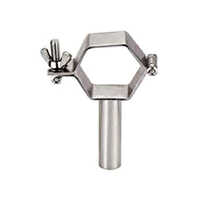 Rectangular Pipe Holder - Material: Metal