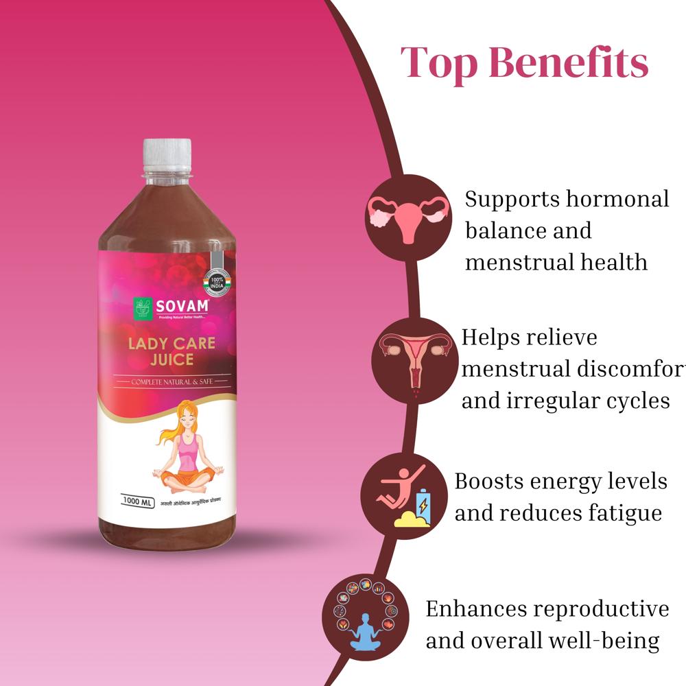 Sovam Lady Care Juice 1000ml - Age Group: For Adults