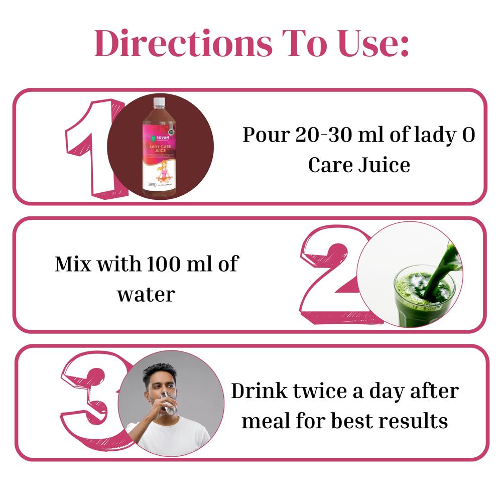 Sovam Lady Care Juice 1000ml - Age Group: For Adults