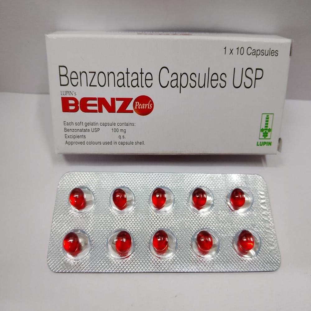 Lupins Benz Pearls Benzonatate (100Mg) Capsule - Grade: Medicine Grade