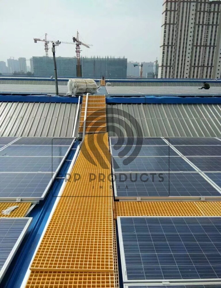 FRP SOLAR ROOFTOP WALKWAY