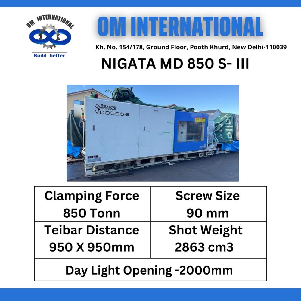 NIGATA MD 850S - III (ALL ELECTRIC MACHINE)