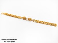 92% Gold Gents Bracelets Plain