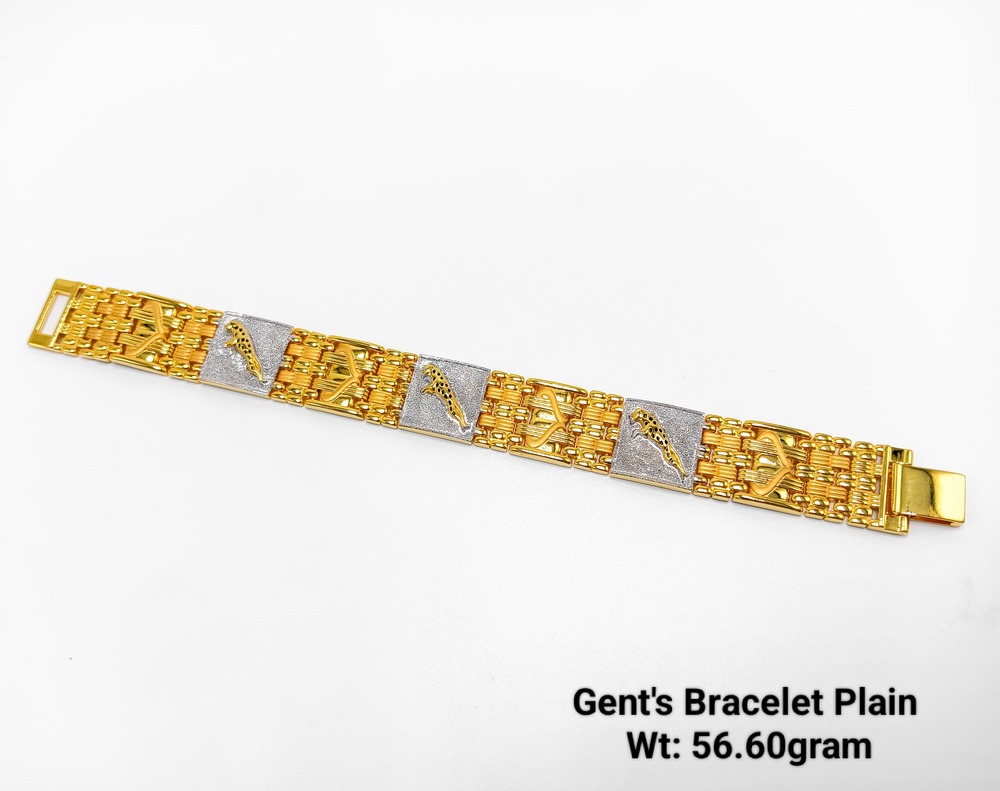 92% Gold Gents Bracelets Plain