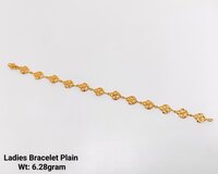 92% Gold  Ladies Bracelet Plain