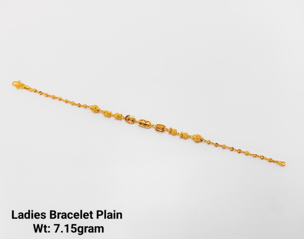 92% Gold Ladies Bracelet Plain